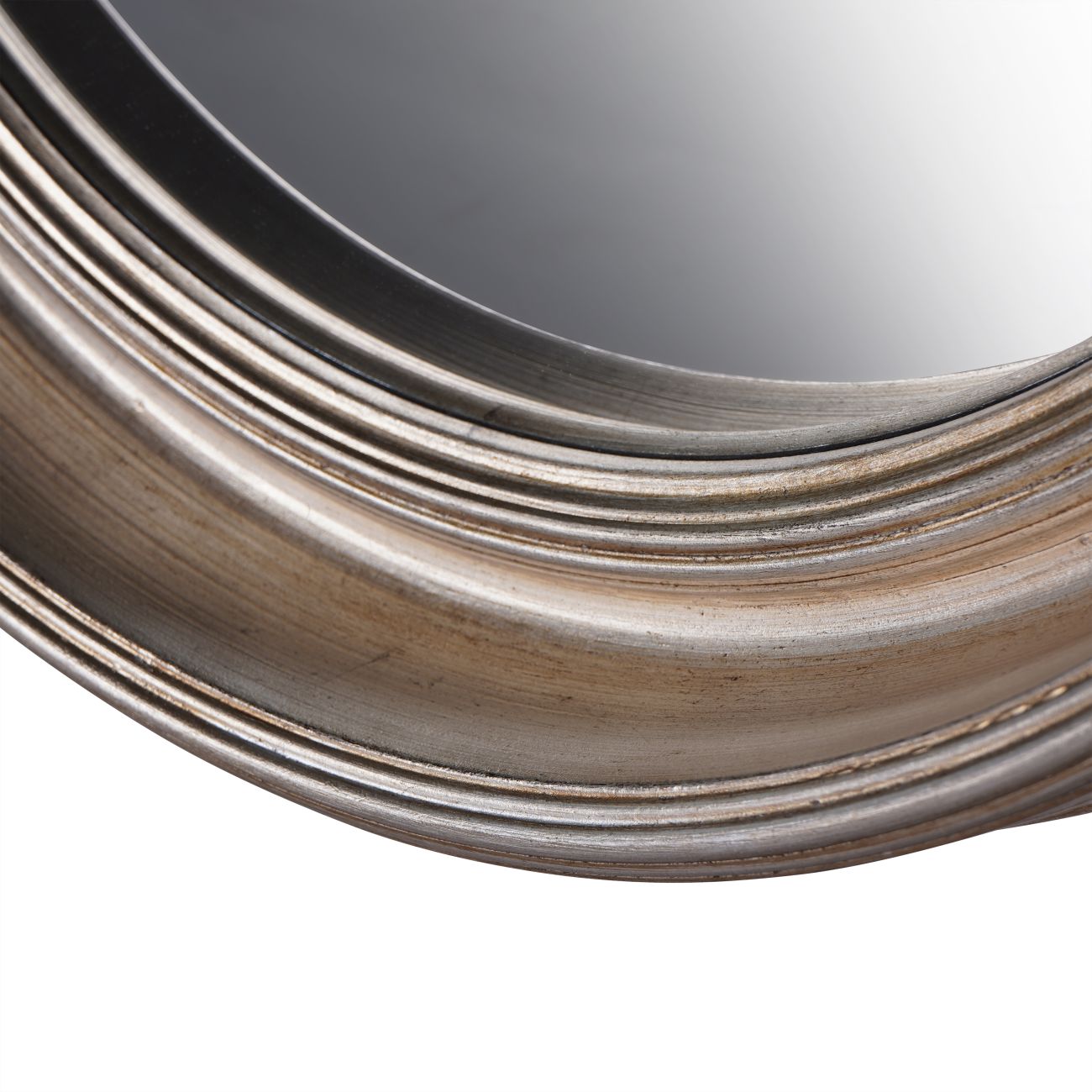 Fen Round Convex Silver Round Wall Mirror | Medium